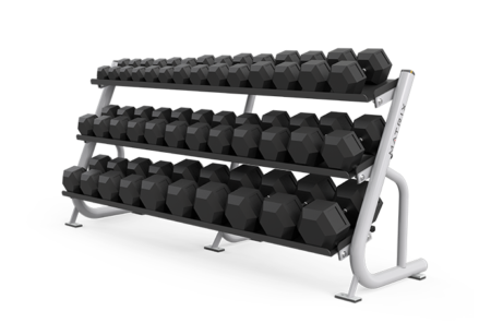 Magnum 3-tier Flat-tray Dumbbell Rack (2.4m / 8ft) MG-A688